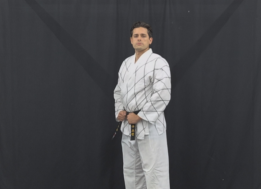 Jang Mu Won Hapkido instructor in formal standing posture