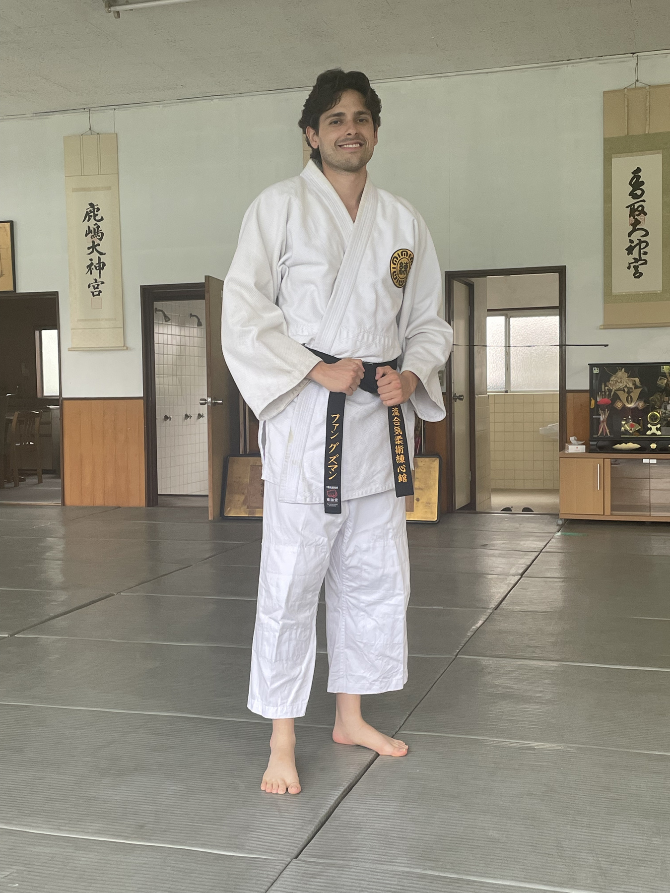 Instructor in Renshinkan keikogi at the Japan Bujutsu Federation dojo